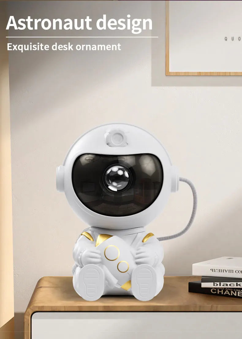 LED Star Galaxies Projector Night Light Astronaut Starry Sky Bedroom Room Decor Children's Gift - LED Atmosphere Creating Lamp