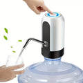 USB Rechargeable Electric Water Bottle Pump Automatic Drinking Water Dispenser with Power Switch Portable for Camping
