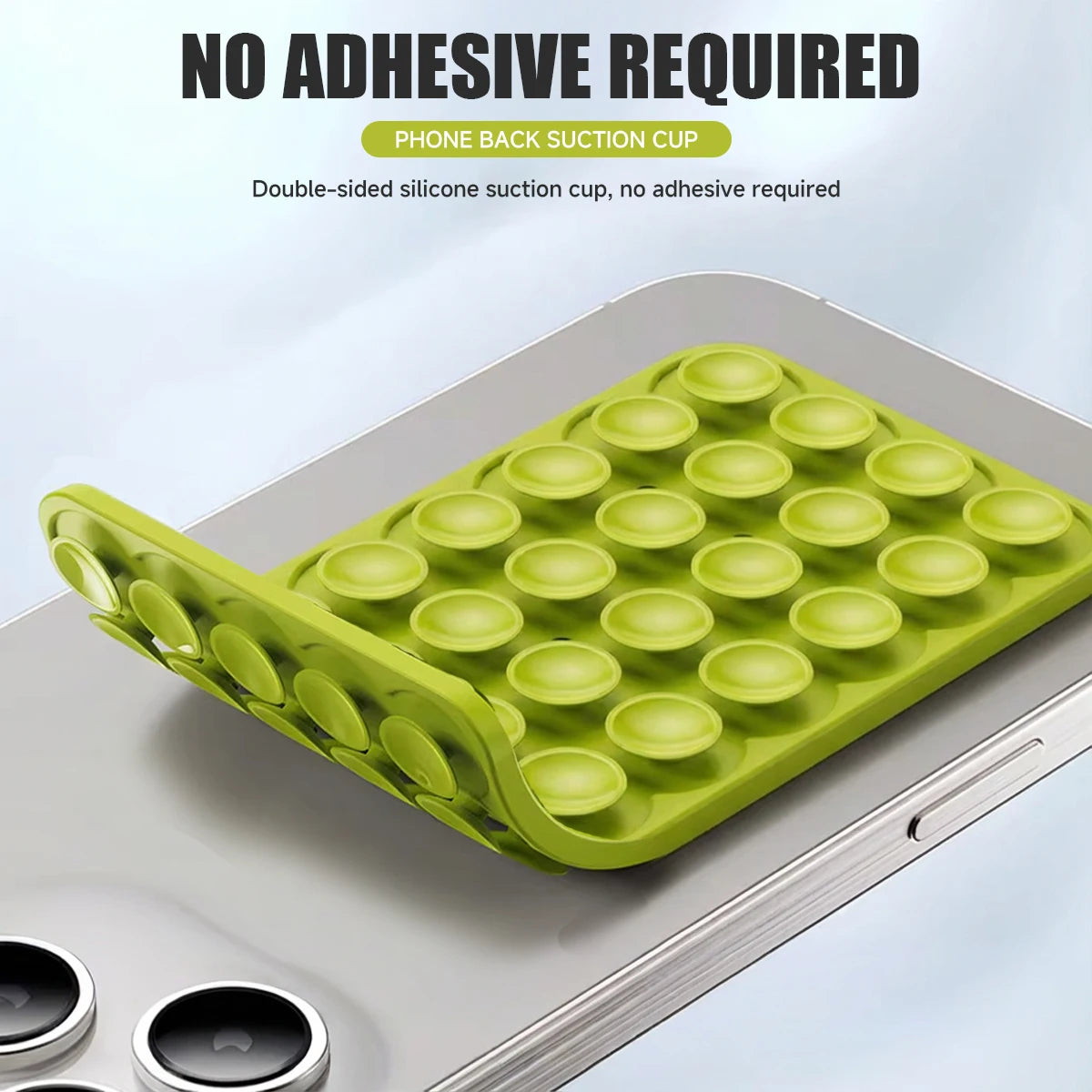 Double Side Silicone Suction Pad For Mobile Phone Fixture Suction Cup Backed Adhesive Silicone Rubber Sucker Pad For Fixing